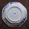An Antique Chinese Blue & White octagonal plate with figure story Kangxi period