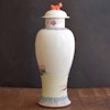 Chinese famille rose Porcelain lidded vase mid early 1900s republic period #539