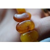 Natural Amber necklace from Sweden baltic amber egg yolk butterscotch 70's 30G