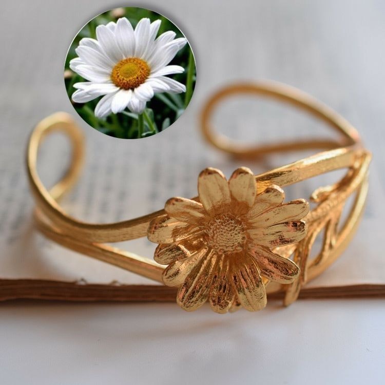 Flora Danica Jewelry Scandinavian danish design gilded 925 silver bracelet Daisy