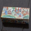 Antique Chinese Canton Mandarin Enamel Brush Box, Daoguang period