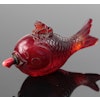 Qing Dynasty Liuli snuff bottle in shape of a carp