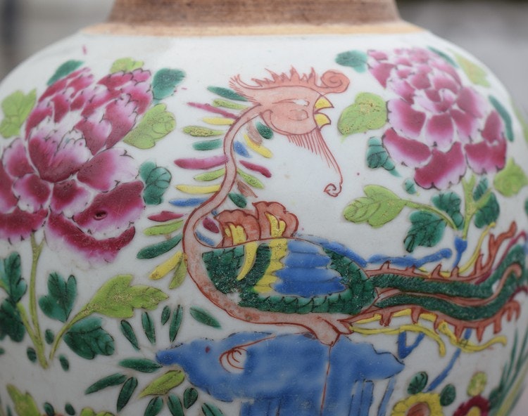 Famille rose ginger jar Yongzheng period