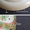 Antique Chinese Canton Rose Medallion dish with melon reserves famille rose #565
