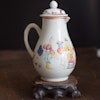 Antique Chinese famille rose creamer pitcher Early 18th C, Yongzheng / Qianlong