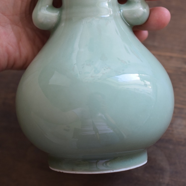 Vintage Chinese Song Longquan Celadon Vase from the 1900's