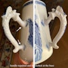 Antique Chinese Export Blue and White Porcelain Tankard / Jug / Cup 18th Century