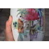 Antique Chinese famille rose vase with peach and deer decoration Republic Period