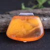 Natural amber pendant Danish amber hand polished 1980's 29g #3