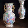 Antique canton rose mandarin vase high quality early 19th century famille rose