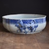 Antique Chinese Export Blue and White Porcelain Tureen, Qianlong period #657