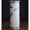 Antique Chinese Blue and White sleeve vase trumpet late Qing #655 Kangxi Style