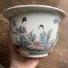 Chinese famille rose Porcelain planter flower pot early republic period #722