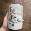 Antique Chinese famille rose brush pot scholars object Republic period #725