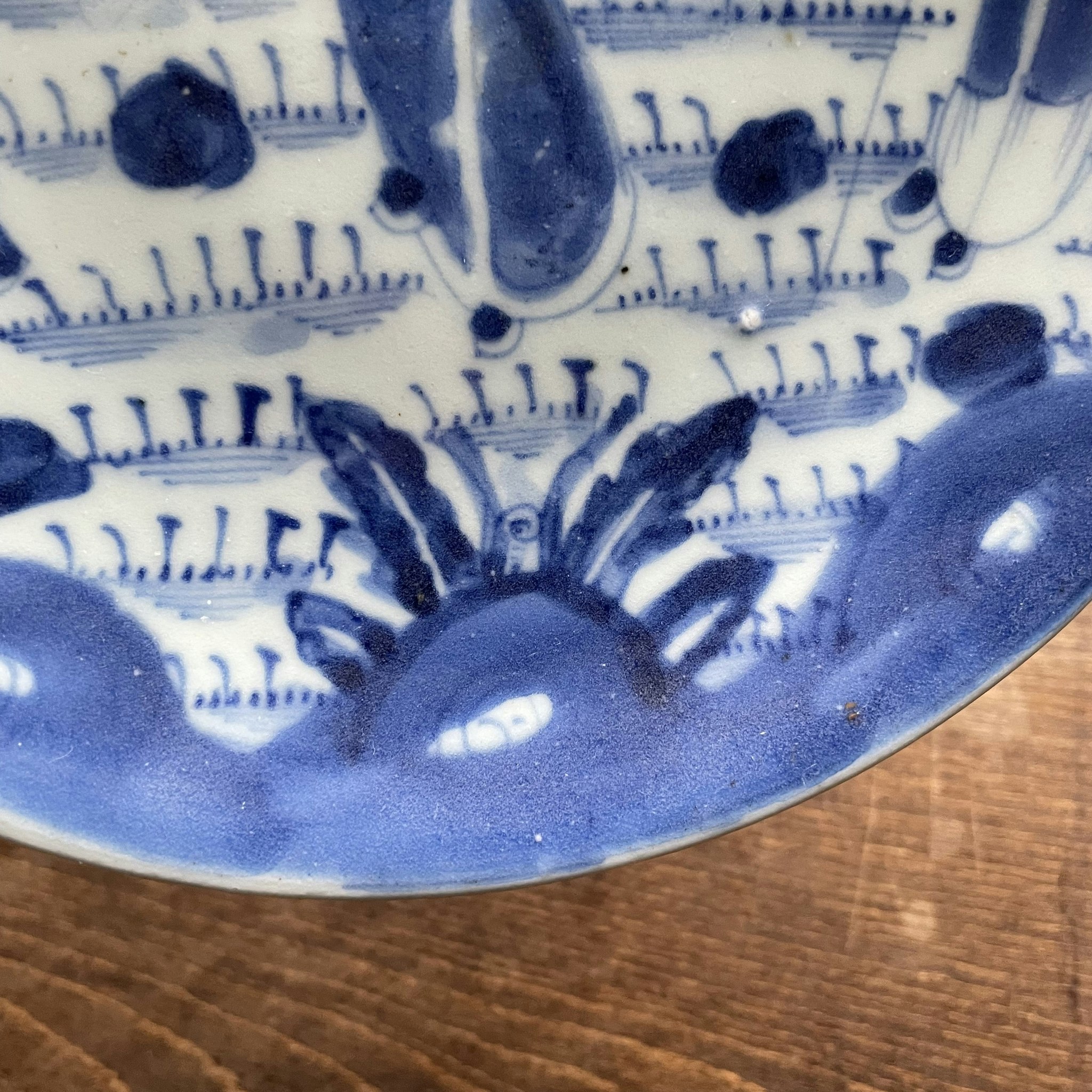 Antique Chinese Porcelain dish in Blue & White mid 19th century #733