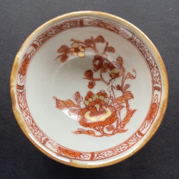 Antique Chinese Porcelain teacup & saucer early 18th C  #792, #793