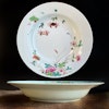 Antique Chinese porcelain deep plate Famille Rose plate early18th C #807