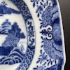 Antique Chinese Export Blue and White Porcelain platter, Qianlong period #815