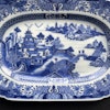 Antique Chinese Export Blue and White Porcelain platter, Qianlong period #815