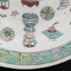 1 Antique Chinese famille rose charger antique objects Tongzhi, Late Qing #823