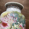 One Chinese famille rose vase Second Half of 1900's 50's 60's 70's #826