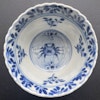 Antique Chinese Teacup & Saucer in underglazed blue & white, Late Qing #883, 885