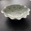 Antique Chinese Celadon bowl on foot altar bowl 19th century Qing Dynasty #916