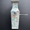 A antique chinese famille rose vase mid 19th c #961