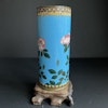 A antique Chinese brushpot in enamel, late Qing / Republic #985