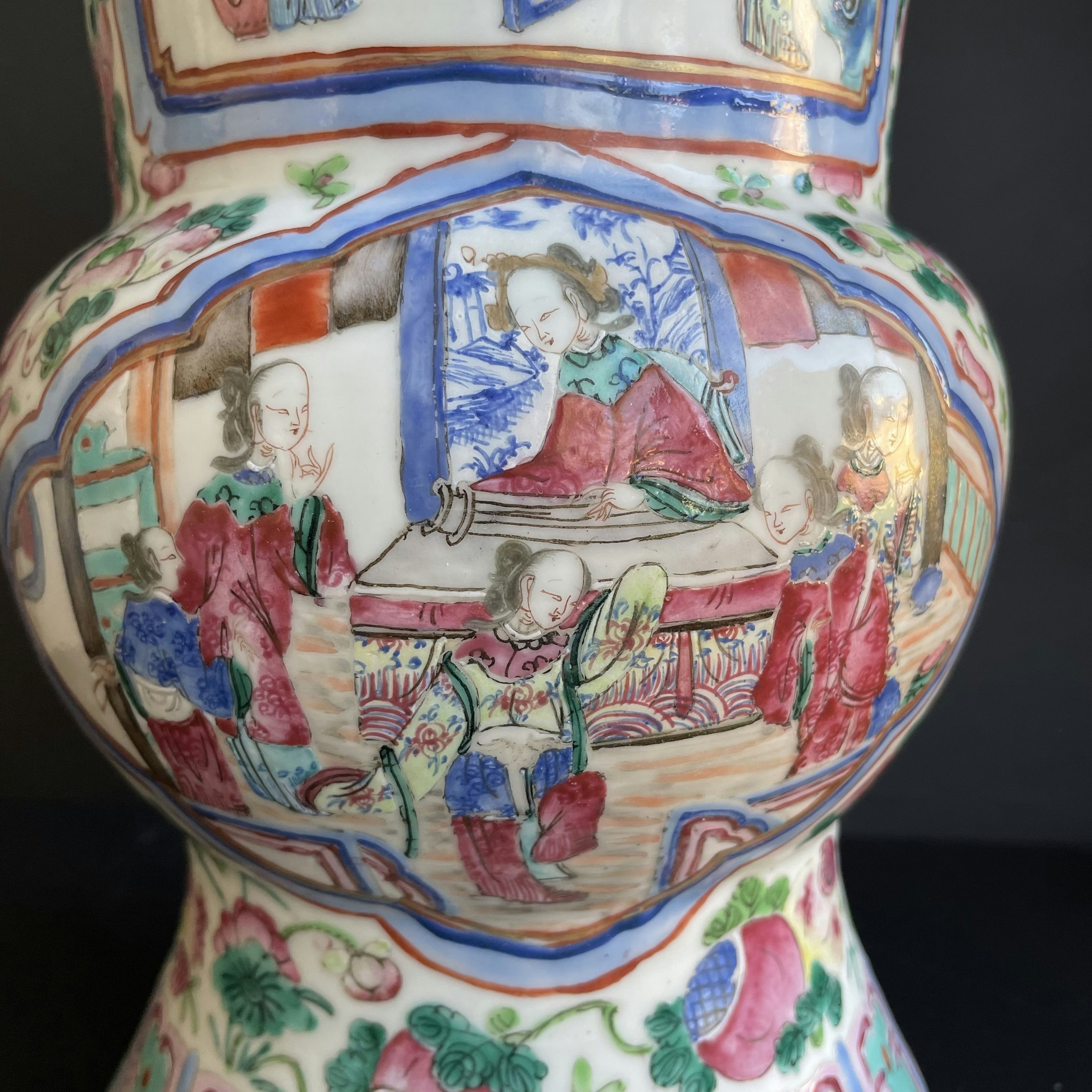 Chinese famille rose Porcelain Spittoon Tongzhi / Guangxu, Qing Dynasty #996