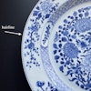 Antique Chinese Export Blue and White Porcelain charger, early 18th century #997