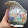 Chinese antique famille rose milk jug, early 19th, Jiaqing/Daoguang c #1035