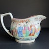 Chinese antique famille rose milk jug, early 19th, Jiaqing/Daoguang c #1035
