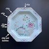 Chinese antique famille rose basin / Octagonal deep plate Qianlong Period #1050