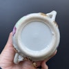 Antique Chinese rose mandarin sugar bowl with lid, Daoguang period #1060