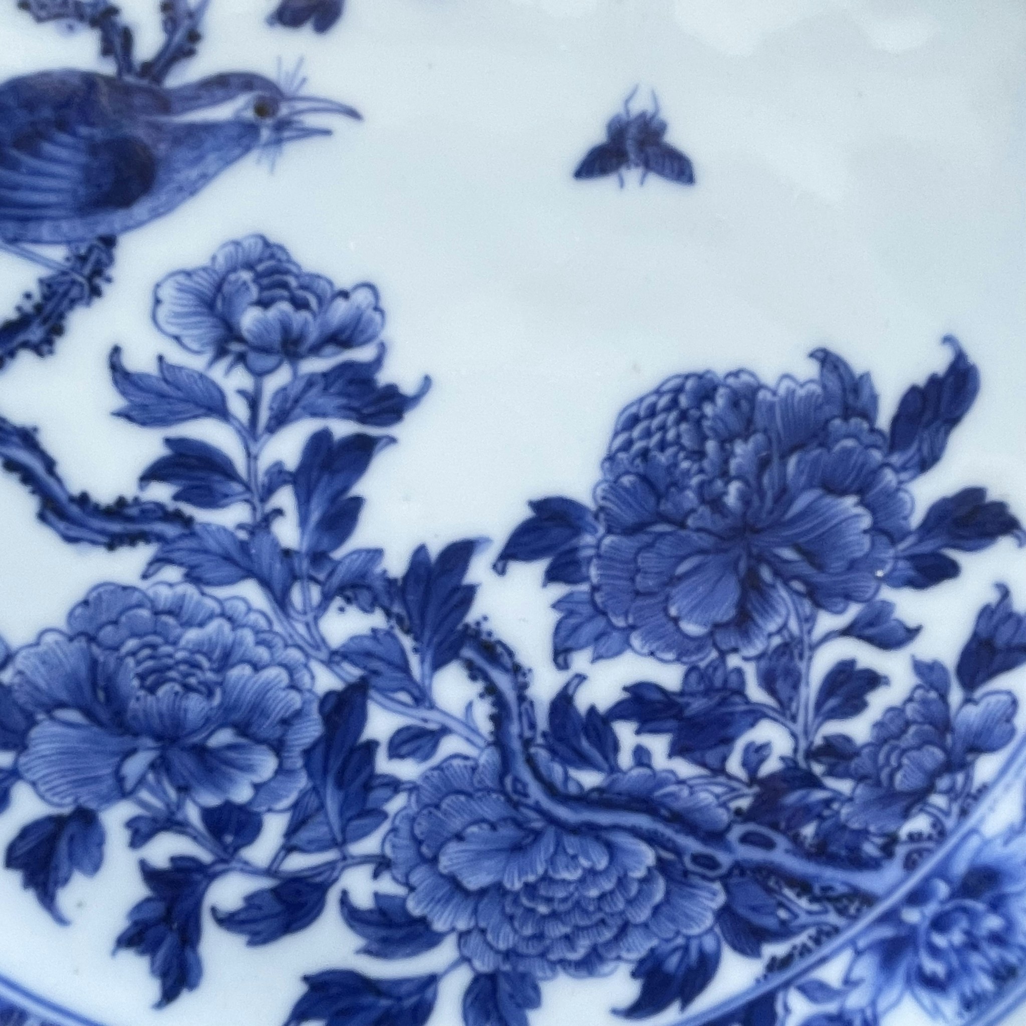 Antique Kangxi / Yongzheng Period Chinese Porcelain plate Qing Dynasty #1070