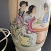 Chinese famille rose Porcelain vase / lamp Second 50-70's #1072