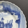 Antique Chinese Blue and White saucer dish Qing Dynasty, 19th Century #1081