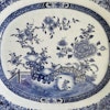Chinese antique underglazed blue and white platter, Qianlong Period #1086