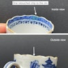 Antique Chinese blue and white Porcelain teacup Qianlong period #1103