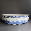 Antique Chinese Blue & White Porcelain brush wash scholar object, Qianlong #1111