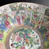 Antique Chinese punch bowl Rose mandarin with figures first half of 19th c #1036