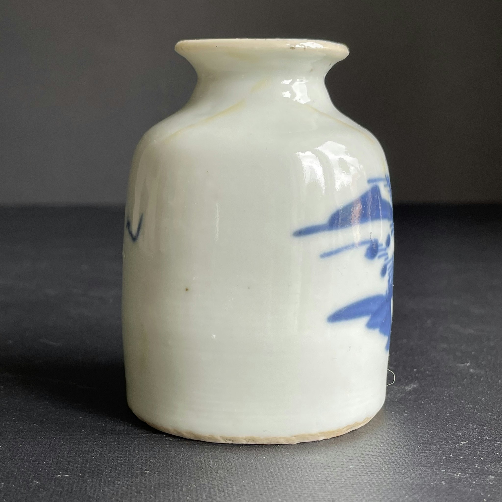 Antique Chinese Blue & White Porcelain brush wash scholar object #1167