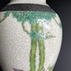 Antique Chinese Nanking crackle ware vase with birds republic #1155