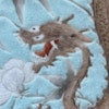 Antique Chinese turquoise ground Dragon plate, Dayazhai-style Late Qing #1229