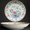 Antique Chinese famille rose deep mouth large plate, Yongzheng Period #1252