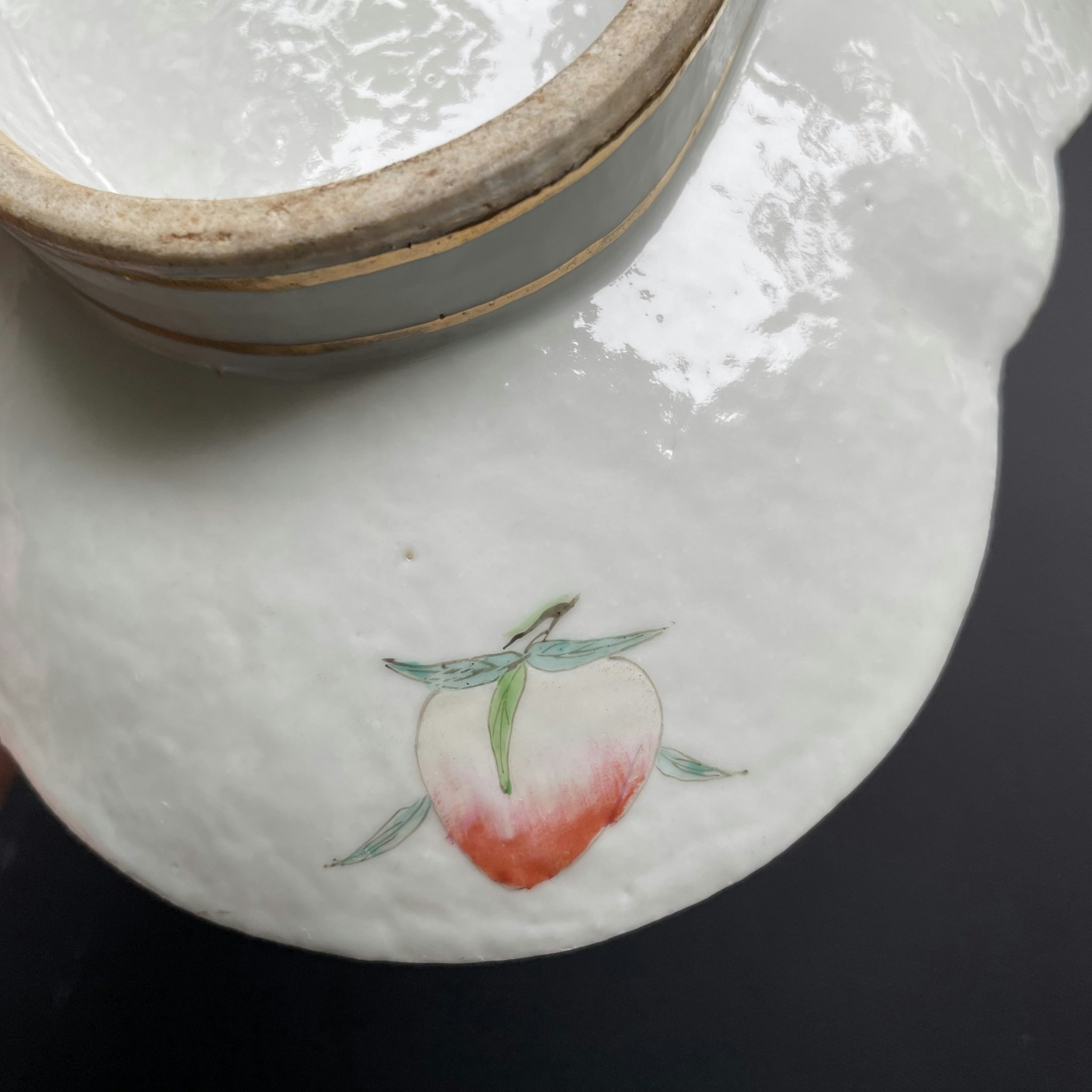 Antique Chinese altar bowl, tazza, Republic period #1253