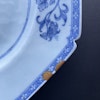 Antique Chinese Export Blue and White Porcelain platter, Qianlong period #1256