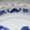 Antique Chinese blue and white dish Late Qing Dynasty #1257