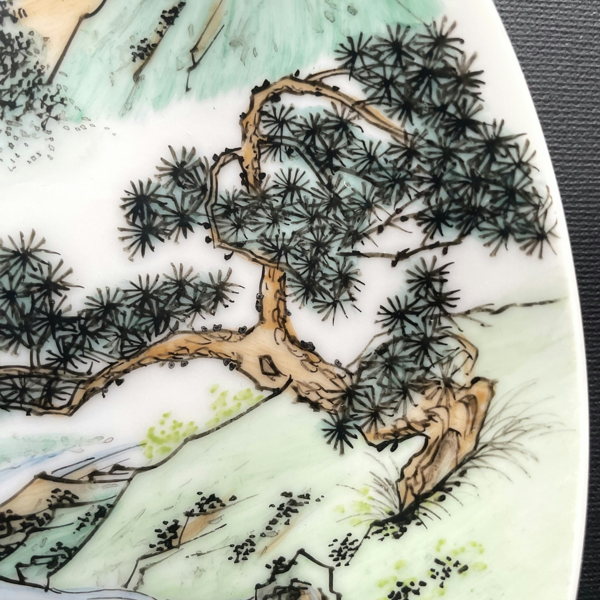 *Reserved for Tony* Vintage plate with bible motif from Tao Fong Shan 道风山 Hong Kong #1265